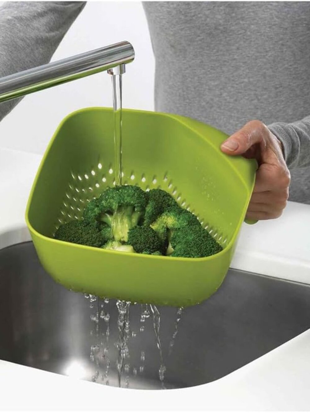 Joseph Joseph 40088 Square Colander, Medium, Green